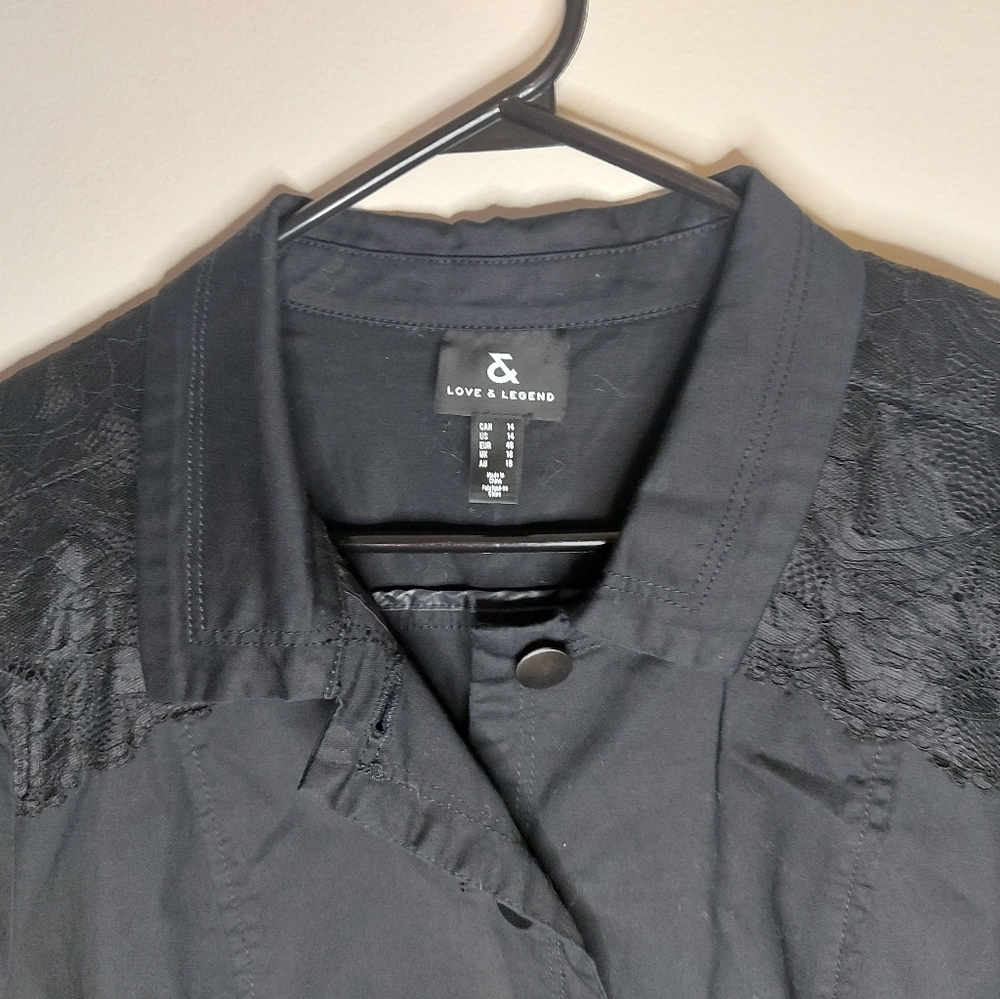Love & Legend Black Jacket With Lace - Picture 2 of 7